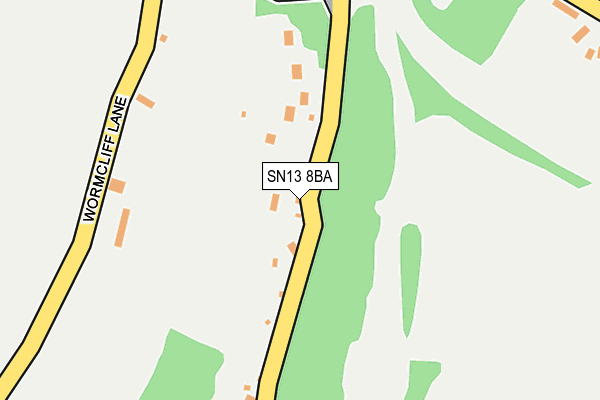 SN13 8BA map - OS OpenMap – Local (Ordnance Survey)