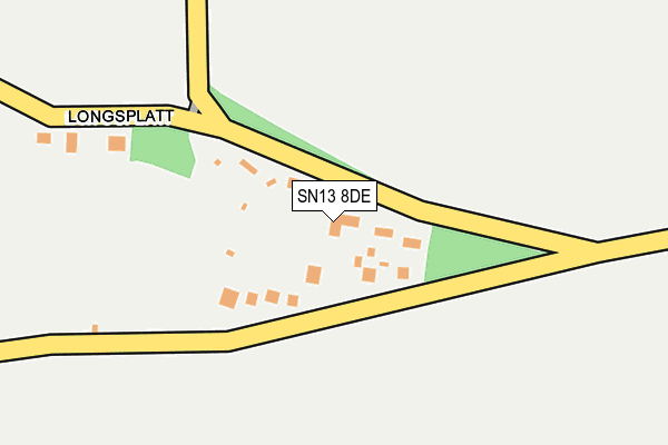 SN13 8DE map - OS OpenMap – Local (Ordnance Survey)