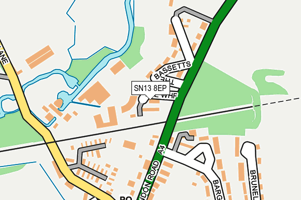 SN13 8EP map - OS OpenMap – Local (Ordnance Survey)
