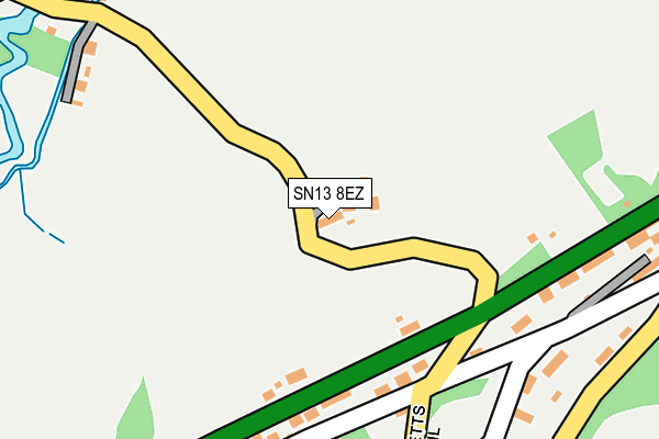 SN13 8EZ map - OS OpenMap – Local (Ordnance Survey)