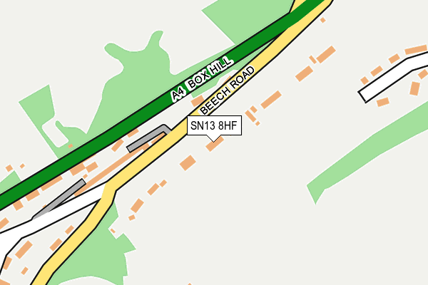 SN13 8HF map - OS OpenMap – Local (Ordnance Survey)