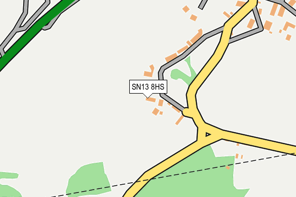 SN13 8HS map - OS OpenMap – Local (Ordnance Survey)