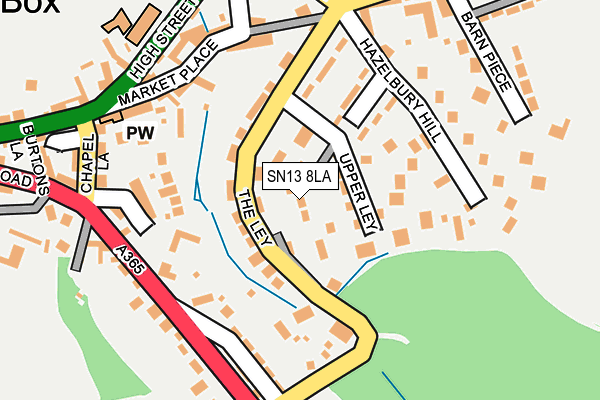 SN13 8LA map - OS OpenMap – Local (Ordnance Survey)