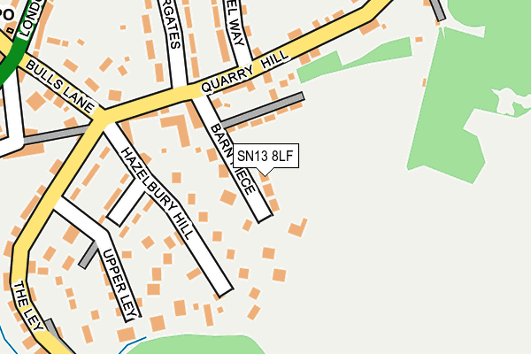 SN13 8LF map - OS OpenMap – Local (Ordnance Survey)