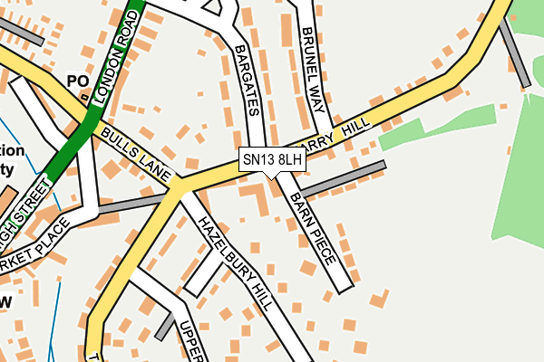 SN13 8LH map - OS OpenMap – Local (Ordnance Survey)