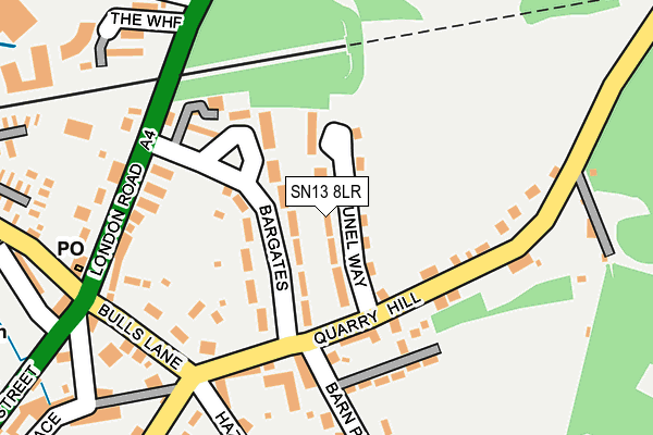 SN13 8LR map - OS OpenMap – Local (Ordnance Survey)