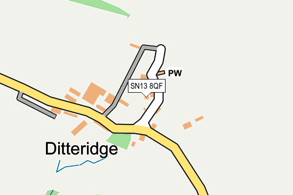 SN13 8QF map - OS OpenMap – Local (Ordnance Survey)