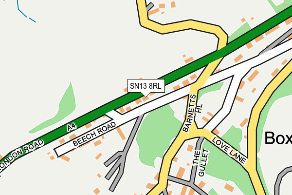 SN13 8RL map - OS OpenMap – Local (Ordnance Survey)