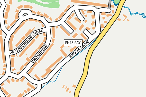 SN13 9AY map - OS OpenMap – Local (Ordnance Survey)