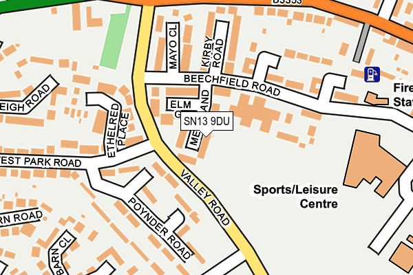Map of THE CORSHAM GALLERY LTD at local scale