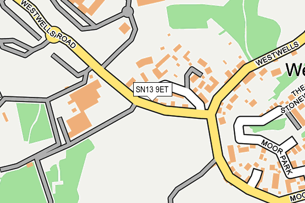 SN13 9ET map - OS OpenMap – Local (Ordnance Survey)