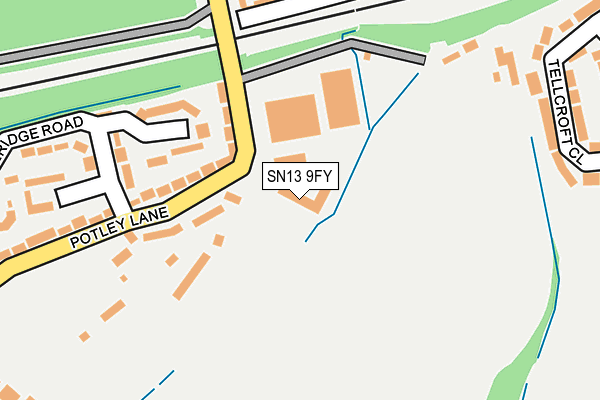 SN13 9FY map - OS OpenMap – Local (Ordnance Survey)