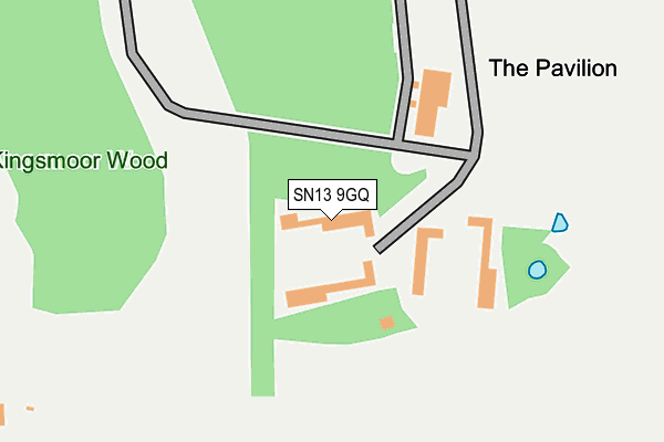 SN13 9GQ map - OS OpenMap – Local (Ordnance Survey)