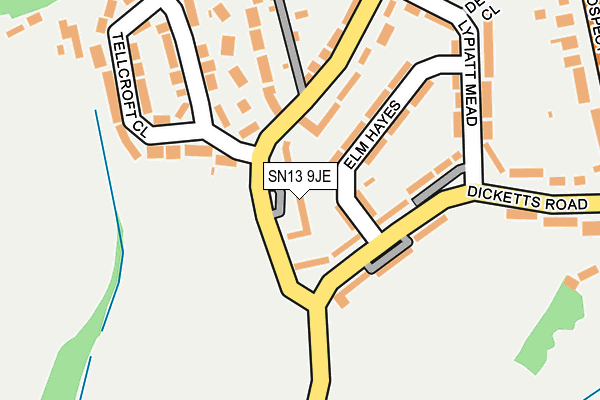 SN13 9JE map - OS OpenMap – Local (Ordnance Survey)