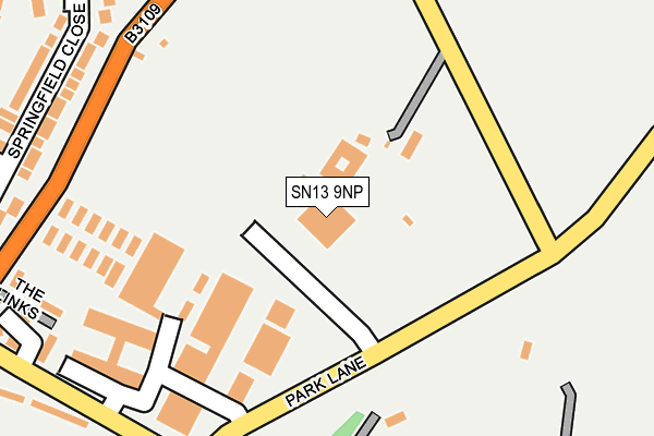SN13 9NP map - OS OpenMap – Local (Ordnance Survey)