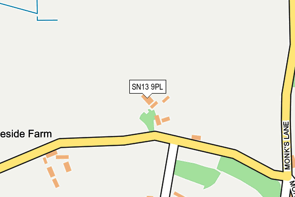 SN13 9PL map - OS OpenMap – Local (Ordnance Survey)