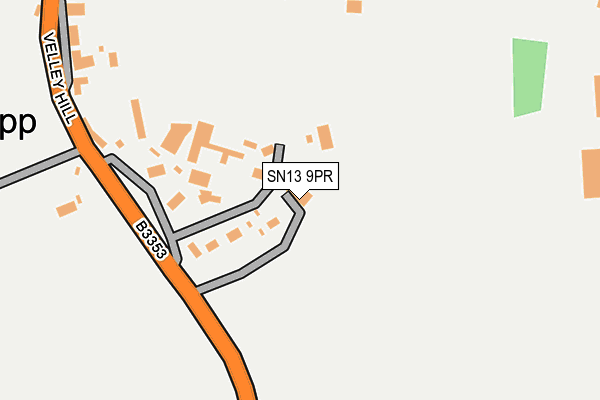 SN13 9PR map - OS OpenMap – Local (Ordnance Survey)
