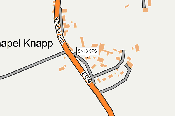 SN13 9PS map - OS OpenMap – Local (Ordnance Survey)