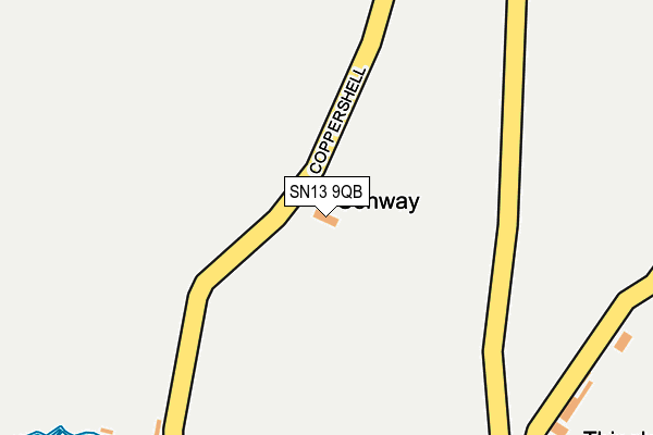 SN13 9QB map - OS OpenMap – Local (Ordnance Survey)