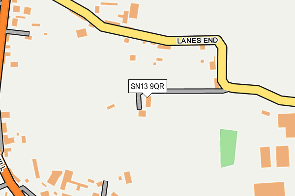 SN13 9QR map - OS OpenMap – Local (Ordnance Survey)