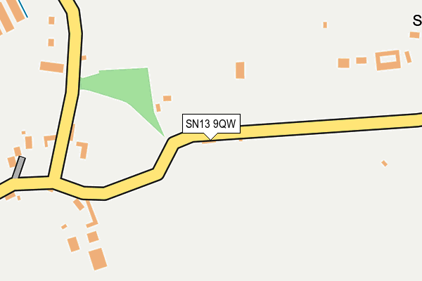 SN13 9QW map - OS OpenMap – Local (Ordnance Survey)