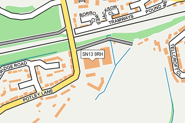 SN13 9RH map - OS OpenMap – Local (Ordnance Survey)