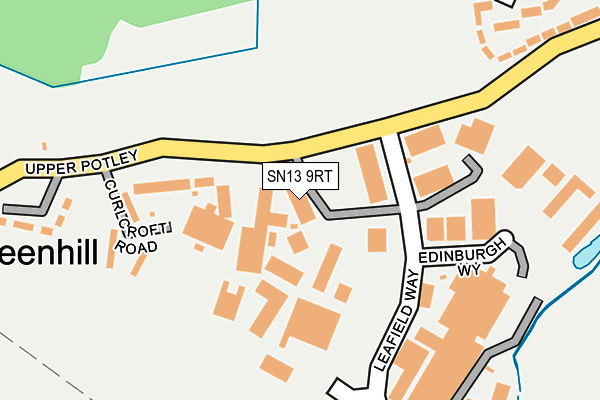SN13 9RT map - OS OpenMap – Local (Ordnance Survey)