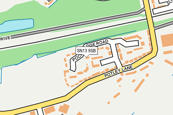 SN13 9SB map - OS OpenMap – Local (Ordnance Survey)