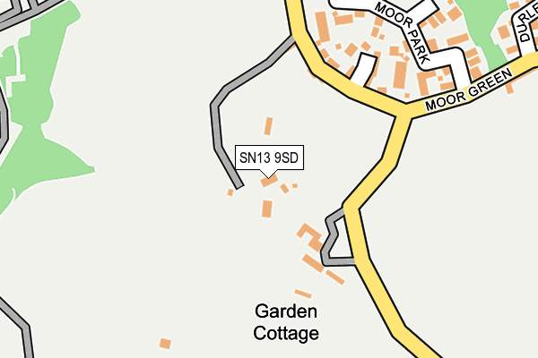 SN13 9SD map - OS OpenMap – Local (Ordnance Survey)