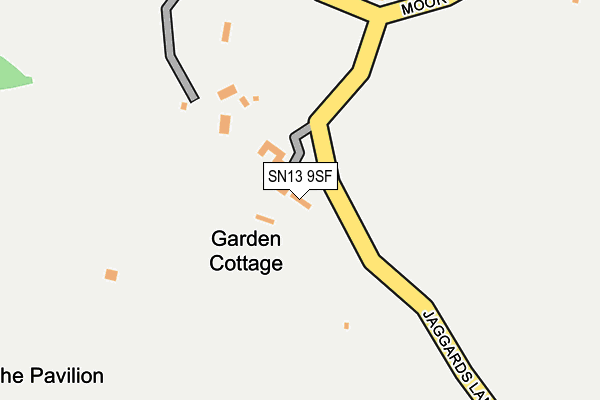 SN13 9SF map - OS OpenMap – Local (Ordnance Survey)