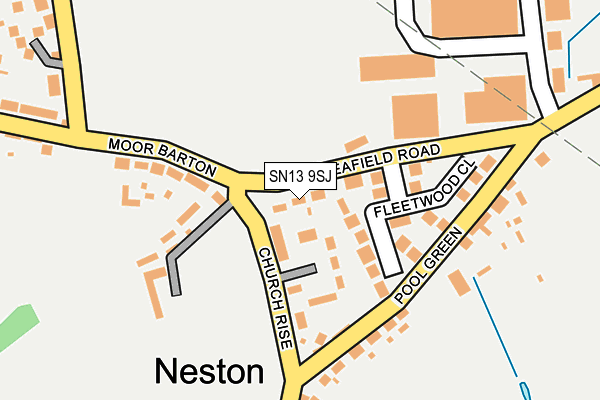 SN13 9SJ map - OS OpenMap – Local (Ordnance Survey)