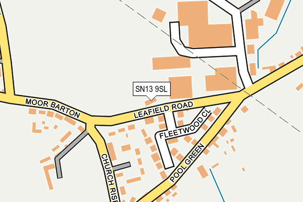SN13 9SL map - OS OpenMap – Local (Ordnance Survey)