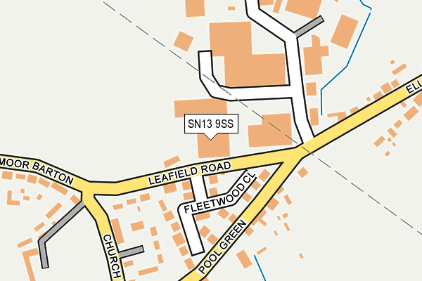 SN13 9SS map - OS OpenMap – Local (Ordnance Survey)