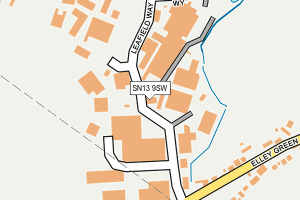 SN13 9SW map - OS OpenMap – Local (Ordnance Survey)