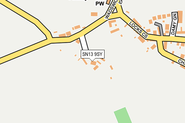 SN13 9SY map - OS OpenMap – Local (Ordnance Survey)
