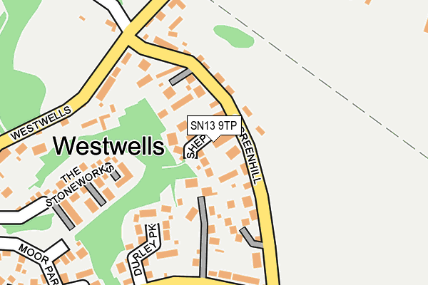 SN13 9TP map - OS OpenMap – Local (Ordnance Survey)