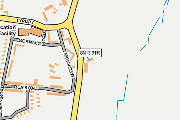 SN13 9TR map - OS OpenMap – Local (Ordnance Survey)