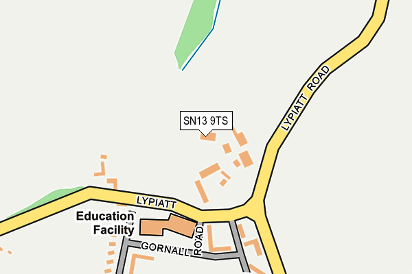 SN13 9TS map - OS OpenMap – Local (Ordnance Survey)