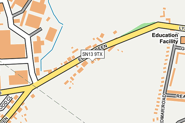 SN13 9TX map - OS OpenMap – Local (Ordnance Survey)