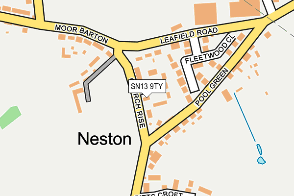 SN13 9TY map - OS OpenMap – Local (Ordnance Survey)