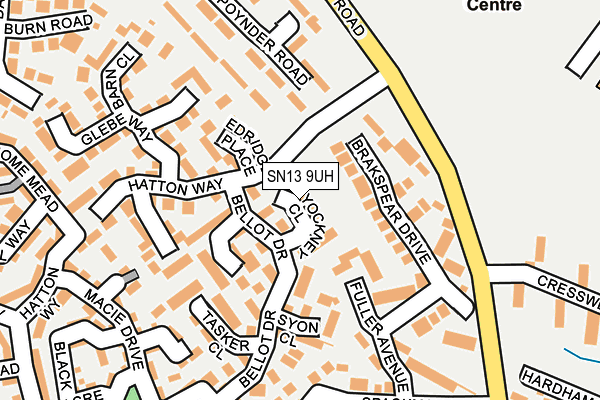SN13 9UH map - OS OpenMap – Local (Ordnance Survey)