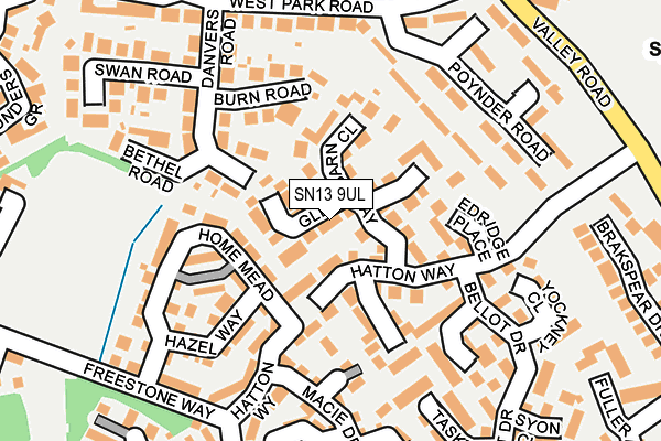 SN13 9UL map - OS OpenMap – Local (Ordnance Survey)