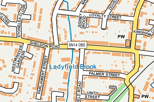 SN14 0BS map - OS OpenMap – Local (Ordnance Survey)