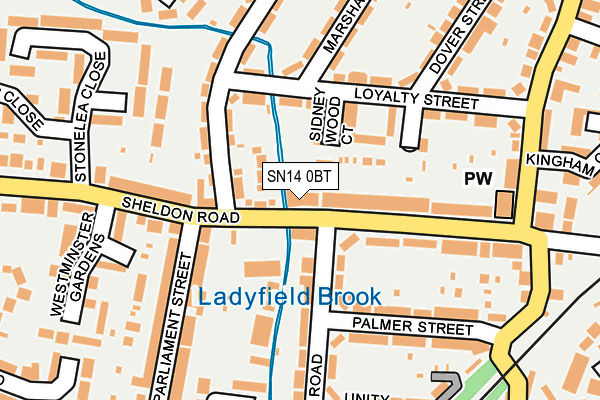 SN14 0BT map - OS OpenMap – Local (Ordnance Survey)