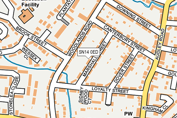 SN14 0ED map - OS OpenMap – Local (Ordnance Survey)