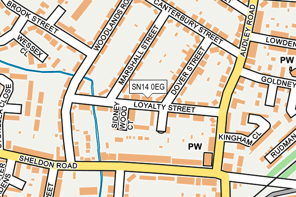 SN14 0EG map - OS OpenMap – Local (Ordnance Survey)