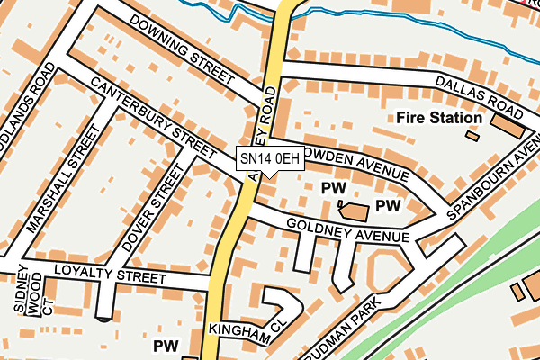 SN14 0EH map - OS OpenMap – Local (Ordnance Survey)