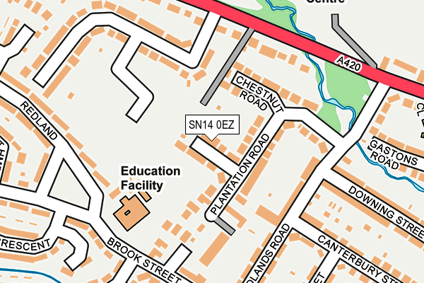 SN14 0EZ map - OS OpenMap – Local (Ordnance Survey)