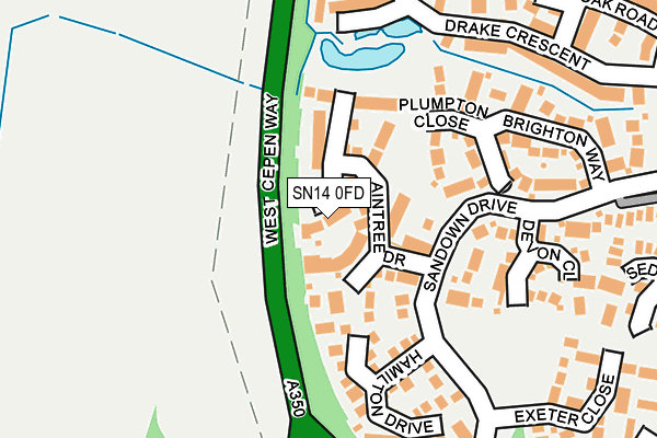 SN14 0FD map - OS OpenMap – Local (Ordnance Survey)