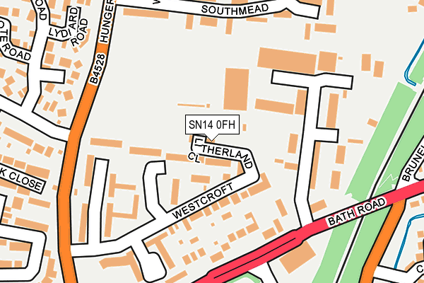 SN14 0FH map - OS OpenMap – Local (Ordnance Survey)